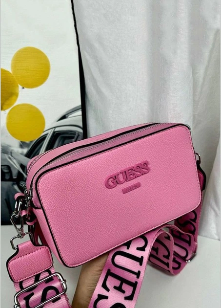 Женская сумка Guess 9991 розовая - изображение 2