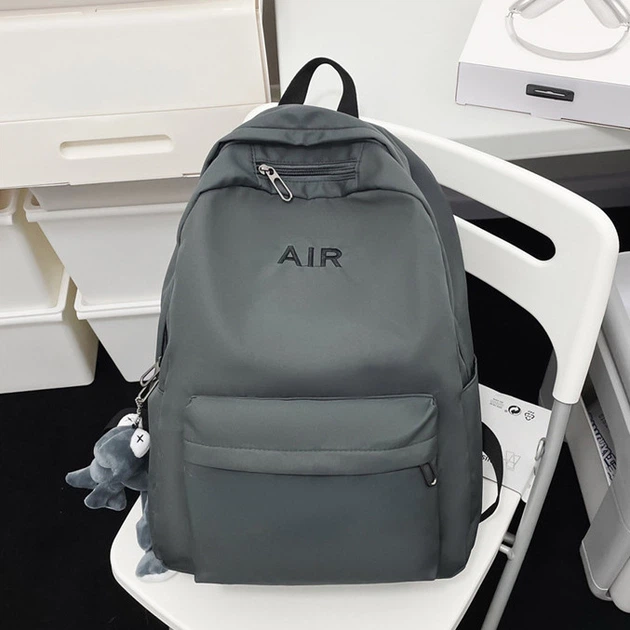 Рюкзак AIR 3296 мужской женский детский школьный портфель серый - изображение 2