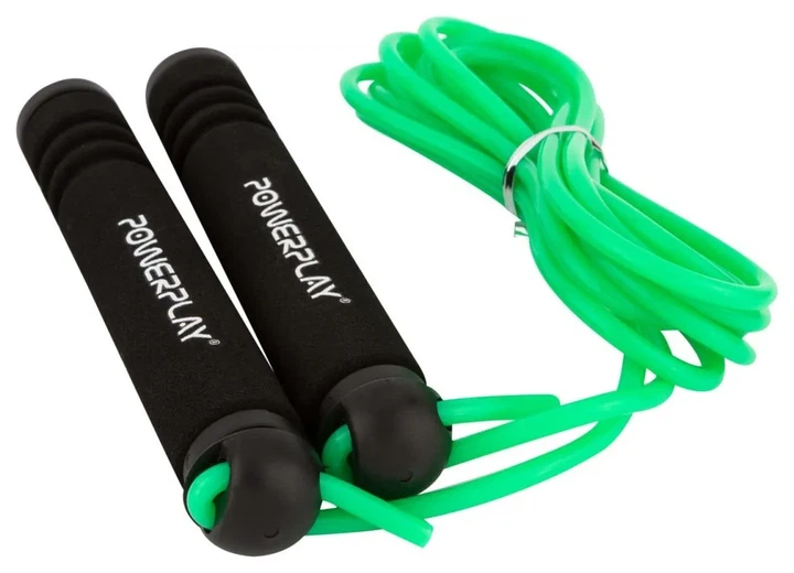 Скакалка PowerPlay 4205 Classic Plus Jump Rope Зелена (2,7m.) (PP_PP_4205_Green) - изображение 2