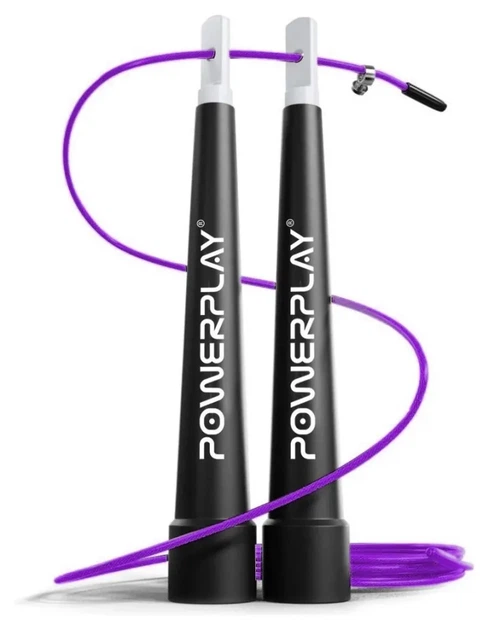 Скакалка швидкісна PowerPlay 4202 Ultra Speed Rope Фіолетова (2,9m.) (PP_PP_4202_Purple) - Фото 1 Скакалка швидкісна PowerPlay 4202 Ultra Speed Rope Фіолетова (2,9m.) (PP_PP_4202_Purple) - изображение 1