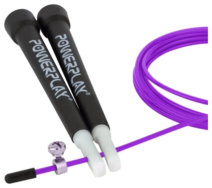 Скакалка швидкісна PowerPlay 4202 Ultra Speed Rope Фіолетова (2,9m.) (PP_PP_4202_Purple) - Фото 3 Скакалка швидкісна PowerPlay 4202 Ultra Speed Rope Фіолетова (2,9m.) (PP_PP_4202_Purple) - изображение 3