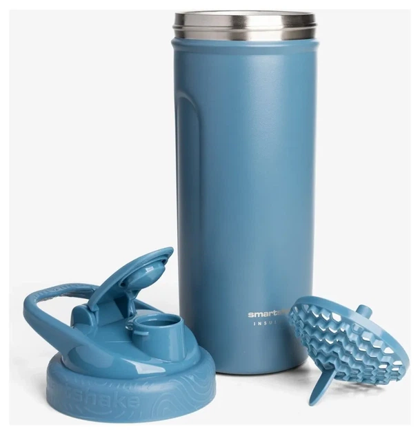 Шейкер спортивний SmartShake металевий Insulated Steel 750ml Blue (PP_11156001) - Фото 2 Шейкер спортивний SmartShake металевий Insulated Steel 750ml Blue (PP_11156001) - изображение 2