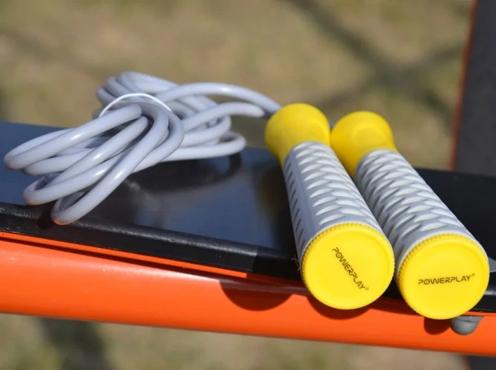 Скакалка PowerPlay 4206 Jump Rope PRO+ Сіро-жовта (2,75m.) (PP_PP_4206_Grey/Yellow) - Фото 9 Скакалка PowerPlay 4206 Jump Rope PRO+ Сіро-жовта (2,75m.) (PP_PP_4206_Grey/Yellow) - изображение 9