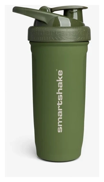 Шейкер спортивний SmartShake металевий Reforce Stainless Steel 30oz/900ml Army Green (PP_11153001) - Фото 2 Шейкер спортивний SmartShake металевий Reforce Stainless Steel 30oz/900ml Army Green (PP_11153001) - изображение 2