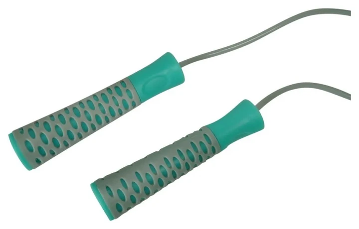 Скакалка PowerPlay 4206 Jump Rope PRO+ Сіро-м'ятна (2,75m.) (PP_PP_4206_Grey) - Фото 4 Скакалка PowerPlay 4206 Jump Rope PRO+ Сіро-м'ятна (2,75m.) (PP_PP_4206_Grey) - изображение 4