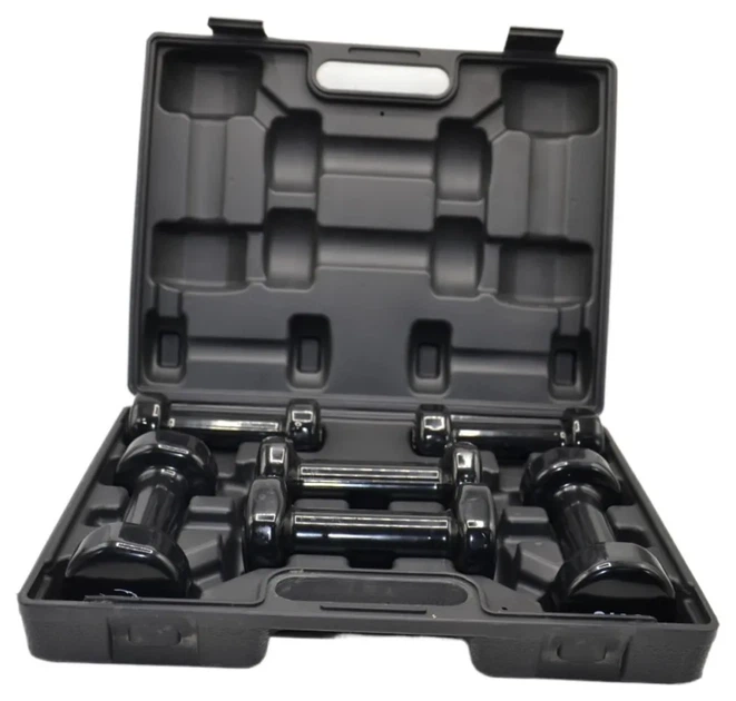 Набір гантелей у кейсі 9 кг. PowerPlay 4121 Fitness Dumbells (2шт.*1кг. 2шт.*1,5кг. 2шт.*2кг.) (PP_PP_4121_9kg) - Фото 4 Набір гантелей у кейсі 9 кг. PowerPlay 4121 Fitness Dumbells (2шт.*1кг. 2шт.*1,5кг. 2шт.*2кг.) (PP_PP_4121_9kg) - изображение 4