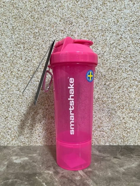 Шейкер спортивний SmartShake Slim 500ml Neon Pink (PP_10253201) - изображение 6