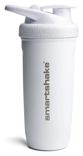 Шейкер спортивний SmartShake металевий Reforce Stainless Steel 30oz/900ml White (PP_11150203) - изображение 2