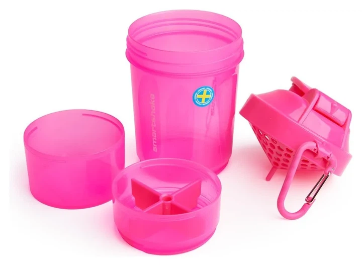 Шейкер спортивний SmartShake Original2GO 600ml Neon Pink (PP_10560502) - изображение 2