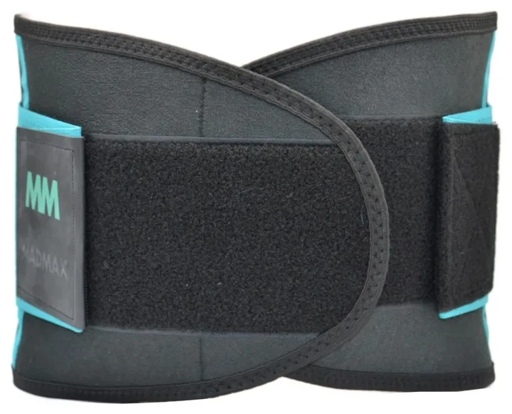 Пояс компрессійний MadMax MFA-277 Slimming belt Black/turquoise M (Black/turquoise M) - изображение 7
