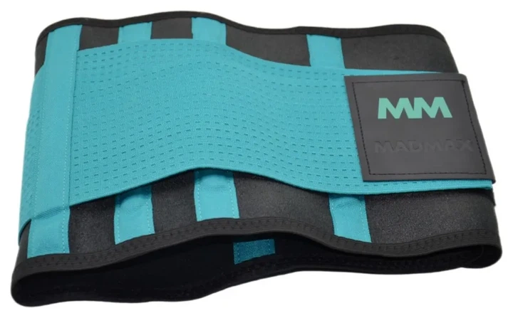 Пояс компрессійний MadMax MFA-277 Slimming belt Black/turquoise M (Black/turquoise M) - изображение 8
