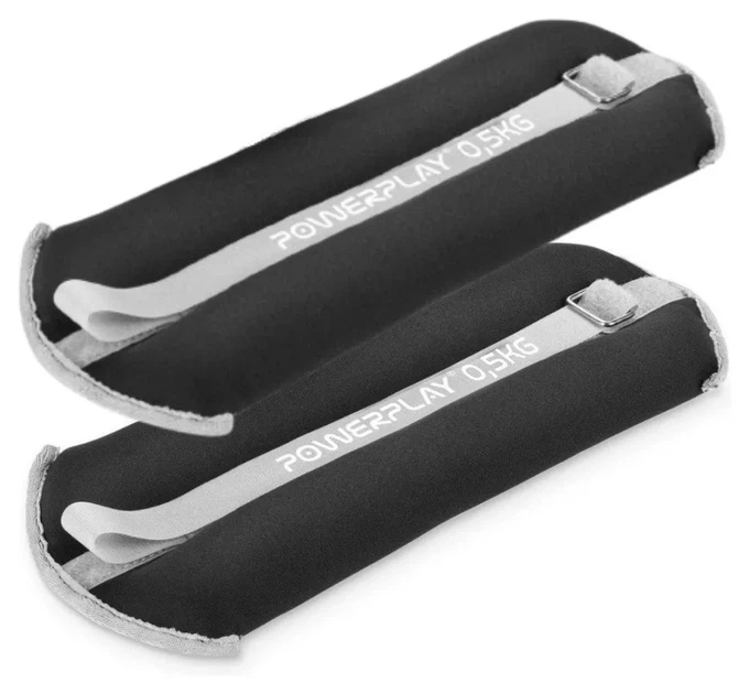 Манжети для ніг та рук PowerPlay PP-4349 Ankle/Wrist Weights (2шт.*0.5 kg) (пара) Чорні (PP_PP_4349_Black_0.5) - Фото 2 Манжети для ніг та рук PowerPlay PP-4349 Ankle/Wrist Weights (2шт.*0.5 kg) (пара) Чорні (PP_PP_4349_Black_0.5) - изображение 2