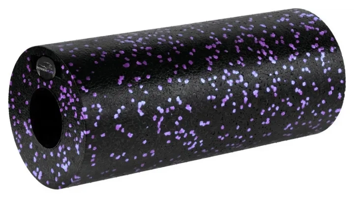 Массажний ролик (ролер) гладкий PowerPlay PP-4348 2 in 1 EPP Foam Roller Чорно/Фіолетовий (33x14см.) (PP_PP_4348_Purple_(33*14)) - изображение 3