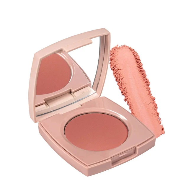 Рум'яна водостійкі компактні Neverti NP203 Creamy Dimension Waterproof Blush №004 Помаранчево-рожеві, 6 г - зображення 2