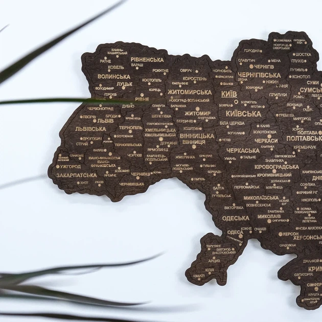 Настенная однослойная карта Украины тёмного цвета без коробки, 55 × 38,5 см Гранд Презент 13 - Фото 4 Настенная однослойная карта Украины тёмного цвета без коробки, 55 × 38,5 см Гранд Презент 13 - изображение 4