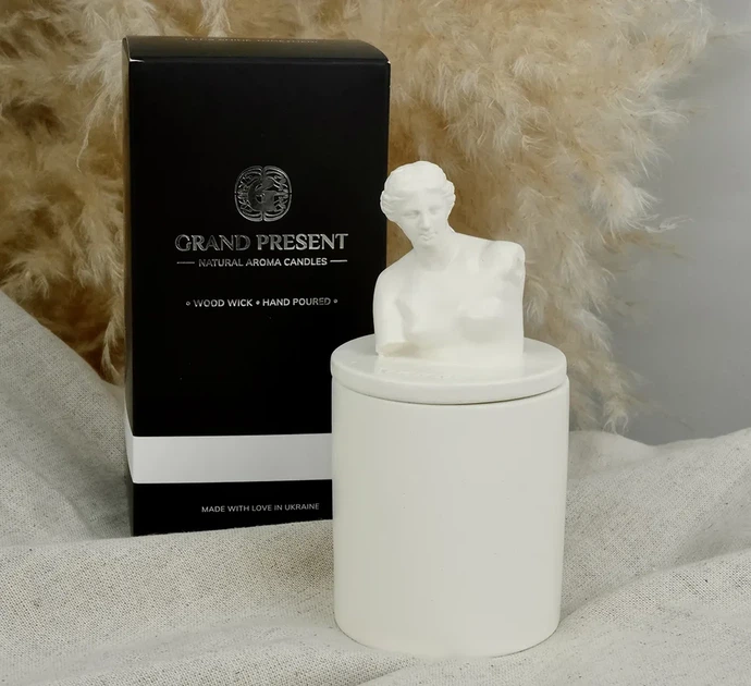 Аромасвічка VENUS CHERRY BLOSSOM BEIGE 100% WOOD WAX 165g 35h Гранд Презент NAC 1105 - Фото 5 Аромасвічка VENUS CHERRY BLOSSOM BEIGE 100% WOOD WAX 165g 35h Гранд Презент NAC 1105 - изображение 5