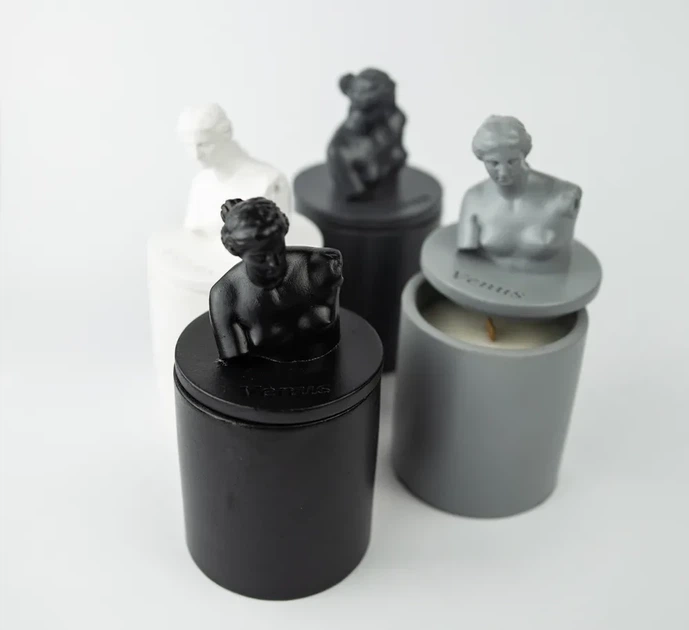 Аромасвічка VENUS CHERRY BLOSSOM GRAY 100% WOOD WAX 165g 35h Гранд Презент NAC 1017GY - изображение 6