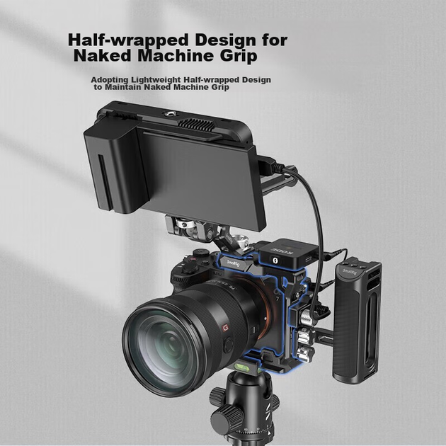 SmallRig 3639, подходит для клетки-органайзера для камер Sony A7m5, комплекта расширительной рамки для беззеркальных камер A7m4/A74/A7S3/A7R5/A1, аксессуары для фотосъемки. - изображение 8