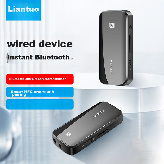 Адаптер LinkStone Bluetooth 5.3 аудіо приймач-передавач AUX для авто - зображення 2