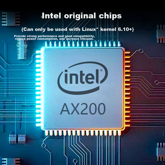 Дводіапазонна мережева карта PERCKO AX200 Pro, 3000 Мбіт/с, 5G, PCI-E, з Bluetooth, чіп Intel WiFi 6, для настільних ПК, з підтримкою Linux - Фото 7 Дводіапазонна мережева карта PERCKO AX200 Pro, 3000 Мбіт/с, 5G, PCI-E, з Bluetooth, чіп Intel WiFi 6, для настільних ПК, з підтримкою Linux - зображення 7