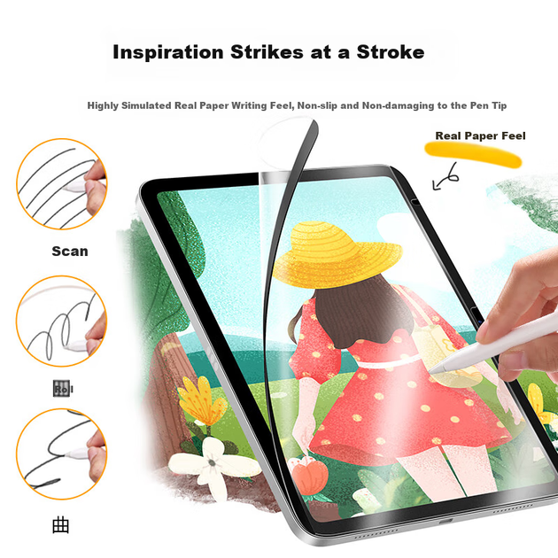Защитная пленка UGREEN с магнитным эффектом, имитирующая бумагу, для iPad Pro 13 дюймов с чипом M5, новая модель 2025 года, съемная защитная пленка на весь экран для планшета Apple, матовая пленка для письма и рисования. - изображение 8