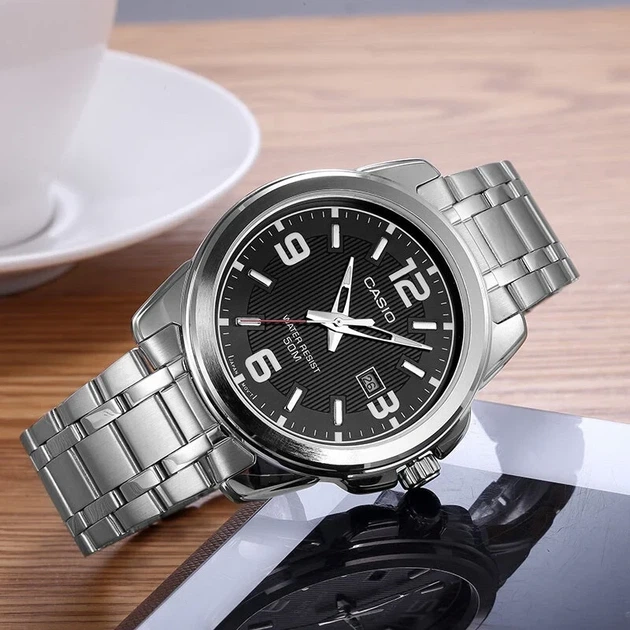Чоловічий годинник Casio MTP-1314D-1A чорний циферблат - зображення 3