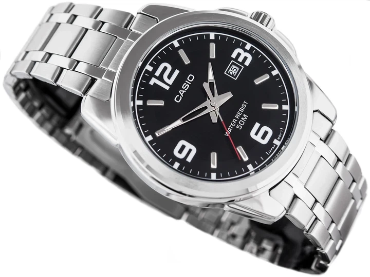 Чоловічий годинник Casio MTP-1314D-1A чорний циферблат - зображення 4
