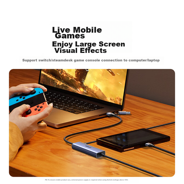 Карта видеозахвата UGREEN MS2130 с входом 4K HDMI, USB 3.0 / Type-C, для Switch, PS5, смартфонов и стриминга - Фото 6 Карта видеозахвата UGREEN MS2130 с входом 4K HDMI, USB 3.0 / Type-C, для Switch, PS5, смартфонов и стриминга - изображение 6