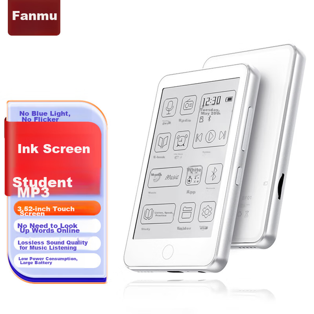 MP3-плеєр FAMUE BF01 з екраном E-Ink, 32 ГБ, Bluetooth, для музики та електронних книг - зображення 8
