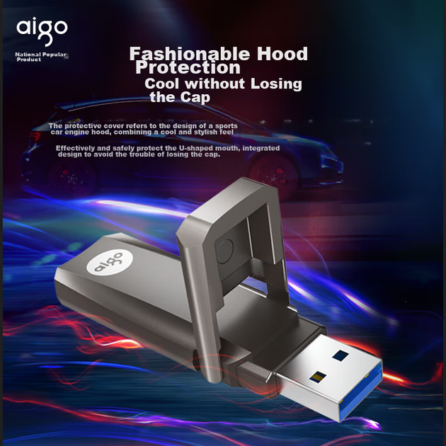 Aigo 256GB USB3.2 Ultra-Fast Solid State Flash Drive U391 Metal Flash Drive Read Speed 420MB/s Speed Boost Portable SSD - изображение 6