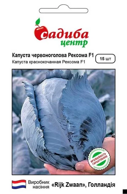 Капуста краснокочанная Рексома F1, 15 шт., СЦ - Фото 1 Капуста краснокочанная Рексома F1, 15 шт., СЦ - изображение 1