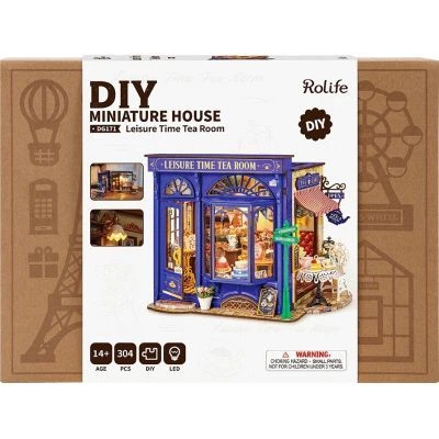 Конструктор Robotime Rolife дерев\'яний 3D Чайна кімната для в (DG171) - Фото 2 Конструктор Robotime Rolife дерев\'яний 3D Чайна кімната для в (DG171) - зображення 2