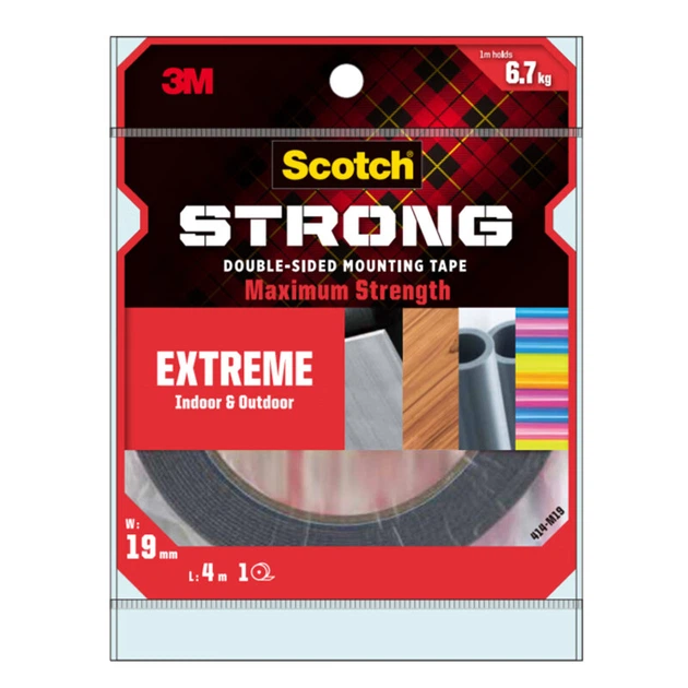 Многоцелевая клейкая лента 3M Scotch-Brite 414-M19, термостойкая, водонепроницаемая, 19 мм * 4 м, подходит для стен/металлических поверхностей/металлизированных/ацетатных покрытий, окрашенных латексной краской. - изображение 10