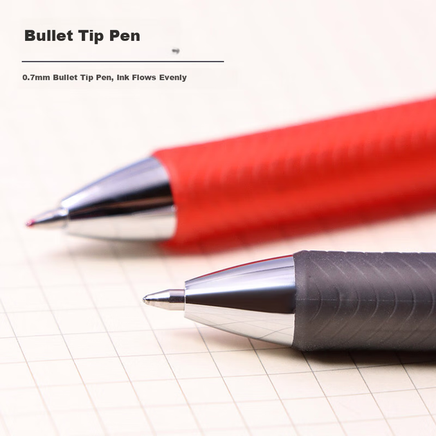Ручки гелевые Pentel BL77 0.7 мм автоматические синие, 12 шт - Фото 4 Ручки гелевые Pentel BL77 0.7 мм автоматические синие, 12 шт - изображение 4