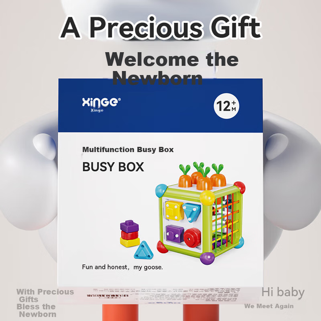 Іграшка розвивальна Xinge Baby ігровий куб-гексаедр для малюків від 6 місяців - Фото 5 Іграшка розвивальна Xinge Baby ігровий куб-гексаедр для малюків від 6 місяців - зображення 5