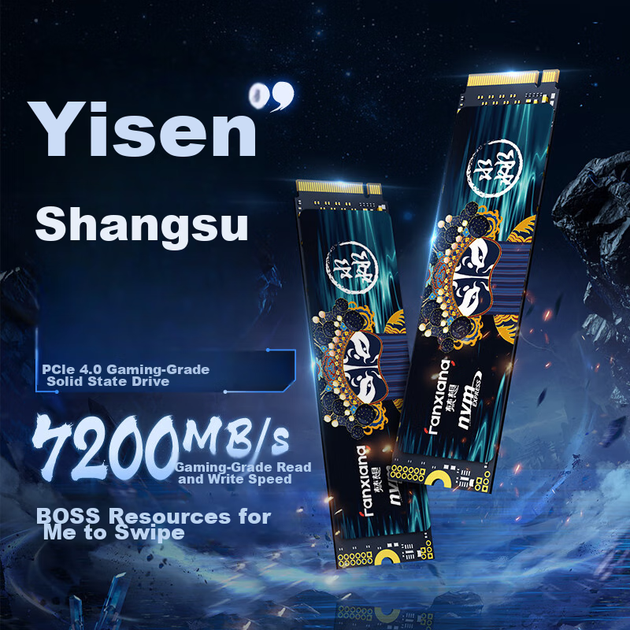 FANXIANG 1TB SSD, интерфейс M.2, протокол NVMe, PCIe 4.0, TLC NAND, аксессуар для расширения памяти PS5, S790C - изображение 4