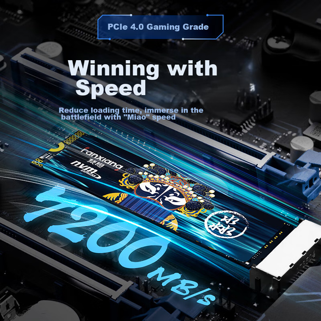 FANXIANG 1TB SSD, интерфейс M.2, протокол NVMe, PCIe 4.0, TLC NAND, аксессуар для расширения памяти PS5, S790C - изображение 7