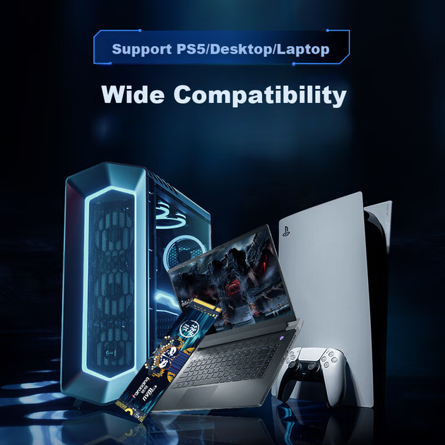 FANXIANG 1TB SSD, интерфейс M.2, протокол NVMe, PCIe 4.0, TLC NAND, аксессуар для расширения памяти PS5, S790C - изображение 11