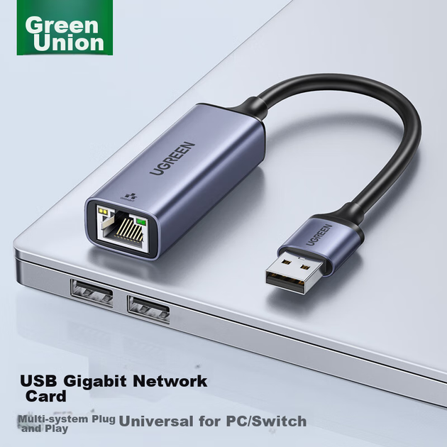 Адаптер UGREEN USB 3.0 на гигабитный Ethernet RJ45 для ноутбуков Apple, Huawei и Xiaomi - изображение 10