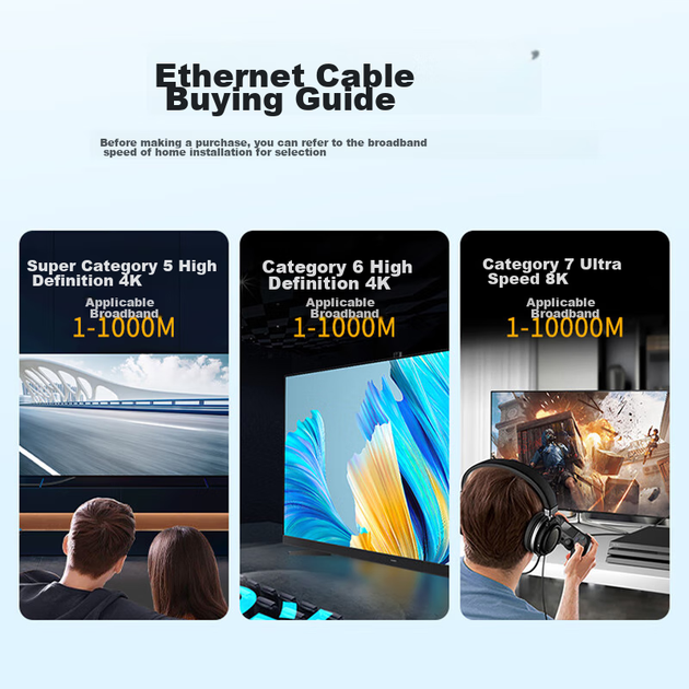 Патч-корд ZLEUE ZL-5500BL Cat 5e 1 Гбит/с 50 м Синий - изображение 5