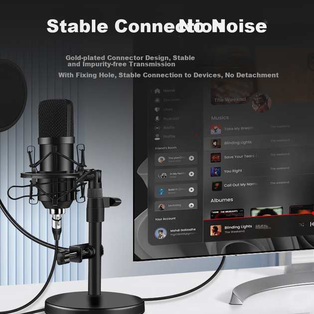 Мікрофонний кабель Beishanque SQ-Y06 XLR штекер — XLR гніздо 3 м - Фото 4 Мікрофонний кабель Beishanque SQ-Y06 XLR штекер — XLR гніздо 3 м - зображення 4