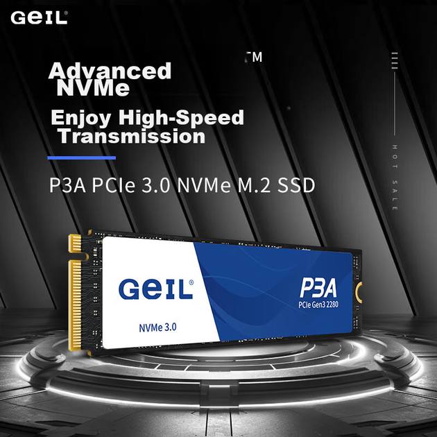 SSD-накопитель GEIL Jinbang 1 ТБ, интерфейс M.2 PCIe 3.0 (протокол NVMe), жесткий диск для настольных компьютеров и ноутбуков, высокоскоростной 3000 МБ/с, серия P3A. - изображение 4