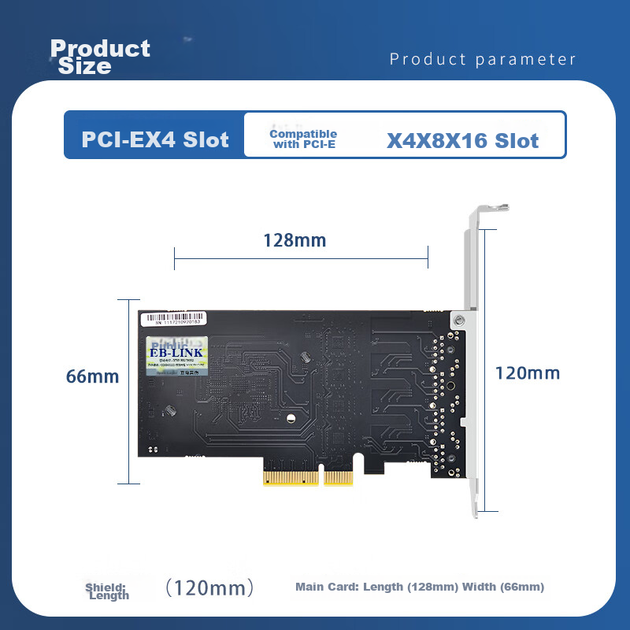 Сетевая карта EB-LINK PCI-E X4/4 x RJ45/2.5 Гбит/с/PCI Express - Фото 3 Сетевая карта EB-LINK PCI-E X4/4 x RJ45/2.5 Гбит/с/PCI Express - изображение 3