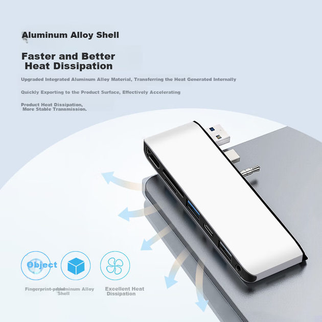 Док-станція Isky Microsoft Laptop 1/2 з роз'ємом HDMI 4K HD, високошвидкісний адаптер USB 3.0, док-станція для поверхневих пристроїв, сім входів і три виходи - Фото 5 Док-станція Isky Microsoft Laptop 1/2 з роз'ємом HDMI 4K HD, високошвидкісний адаптер USB 3.0, док-станція для поверхневих пристроїв, сім входів і три виходи - зображення 5