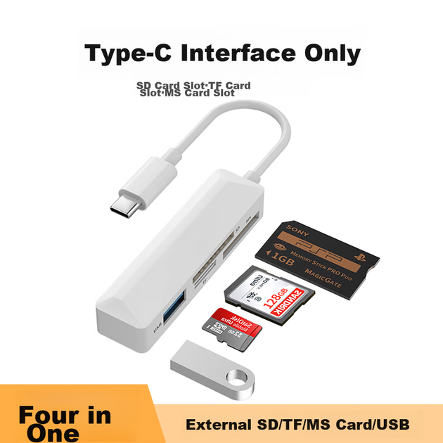 Картридер LinkStone Type-C OTG для карт MS/TF/SD и USB, для iPhone 15/16/17 и камер Sony - Фото 8 Картридер LinkStone Type-C OTG для карт MS/TF/SD и USB, для iPhone 15/16/17 и камер Sony - изображение 8