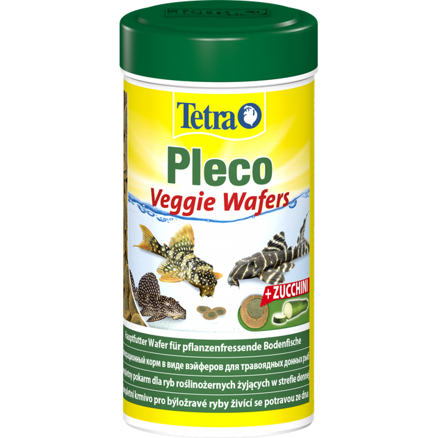 Корм Tetra Pleco Veggie Wafers для травоядных донных рыбок пластинки 110 г/ 250 мл - Фото 2 Корм Tetra Pleco Veggie Wafers для травоядных донных рыбок пластинки 110 г/ 250 мл - изображение 2
