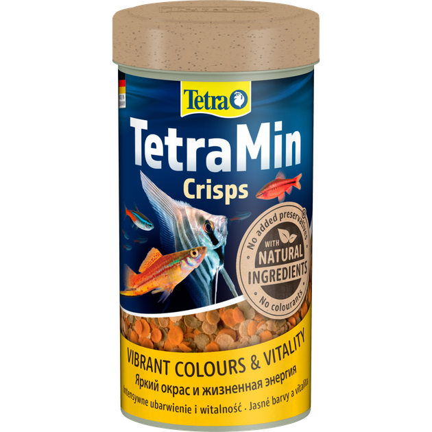 Корм для аквариумных рыб Tetra Min Crisps чипсы 55 г поддерживает здоровый рост, жизнеспособность и яркость окраски - изображение 3