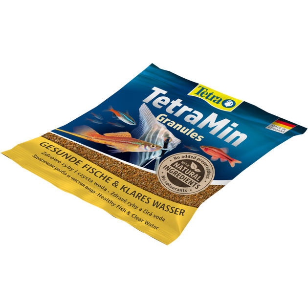 Корм сухой Tetra Min Granules для аквариумных рыбок в гранулах 15 г - Фото 1 Корм сухой Tetra Min Granules для аквариумных рыбок в гранулах 15 г - изображение 1