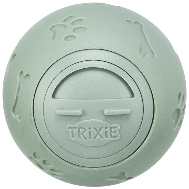 Игрушка Trixie для собак Шар для лакомства пластик 7 см зеленая - изображение 6