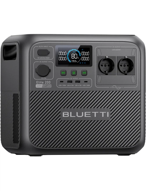 Зарядна станція Bluetti Elite 200 V2, 2600 Вт, 2073 Вт*год - Фото 6 Зарядна станція Bluetti Elite 200 V2, 2600 Вт, 2073 Вт*год - зображення 6